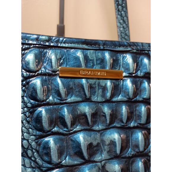 HTF NWT Brahmin Original "VERDIGRIS" Melbourne medium Julian - Picture 4 of 10